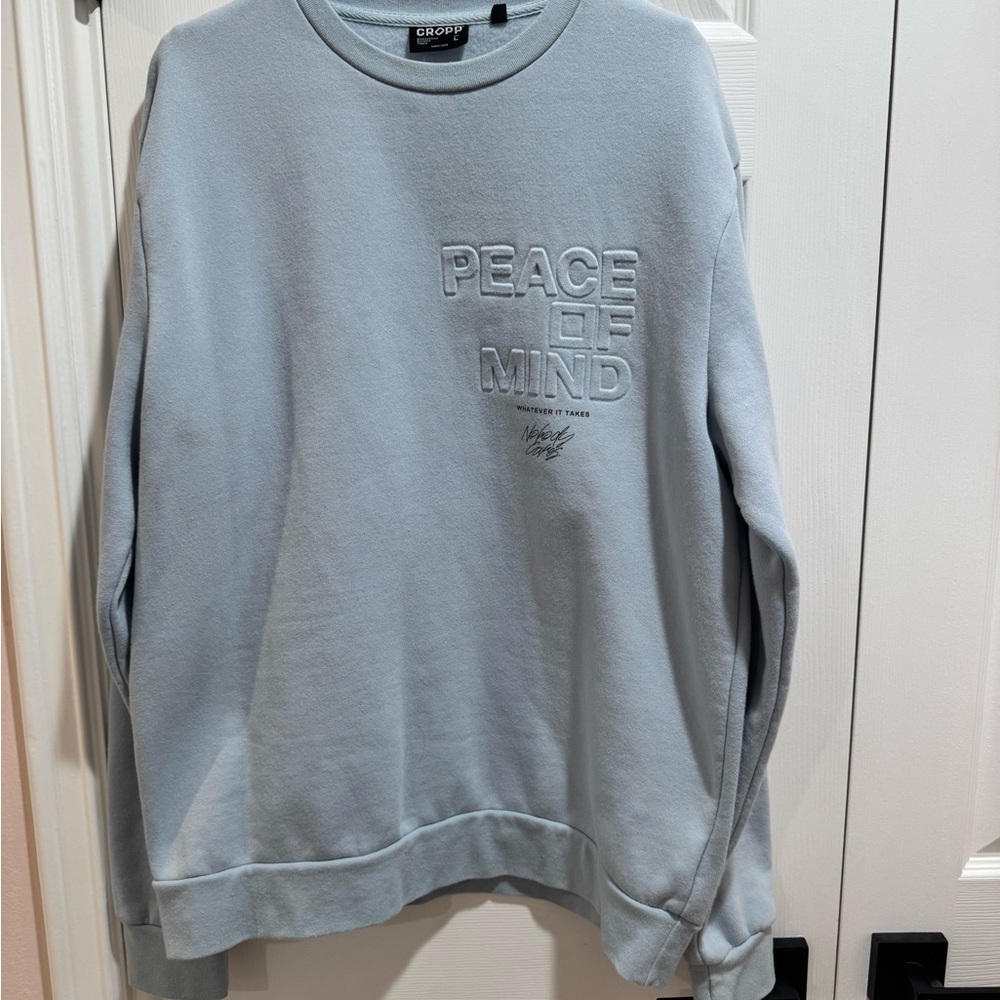 Men's Blue Sweater - Peace of Mind Design